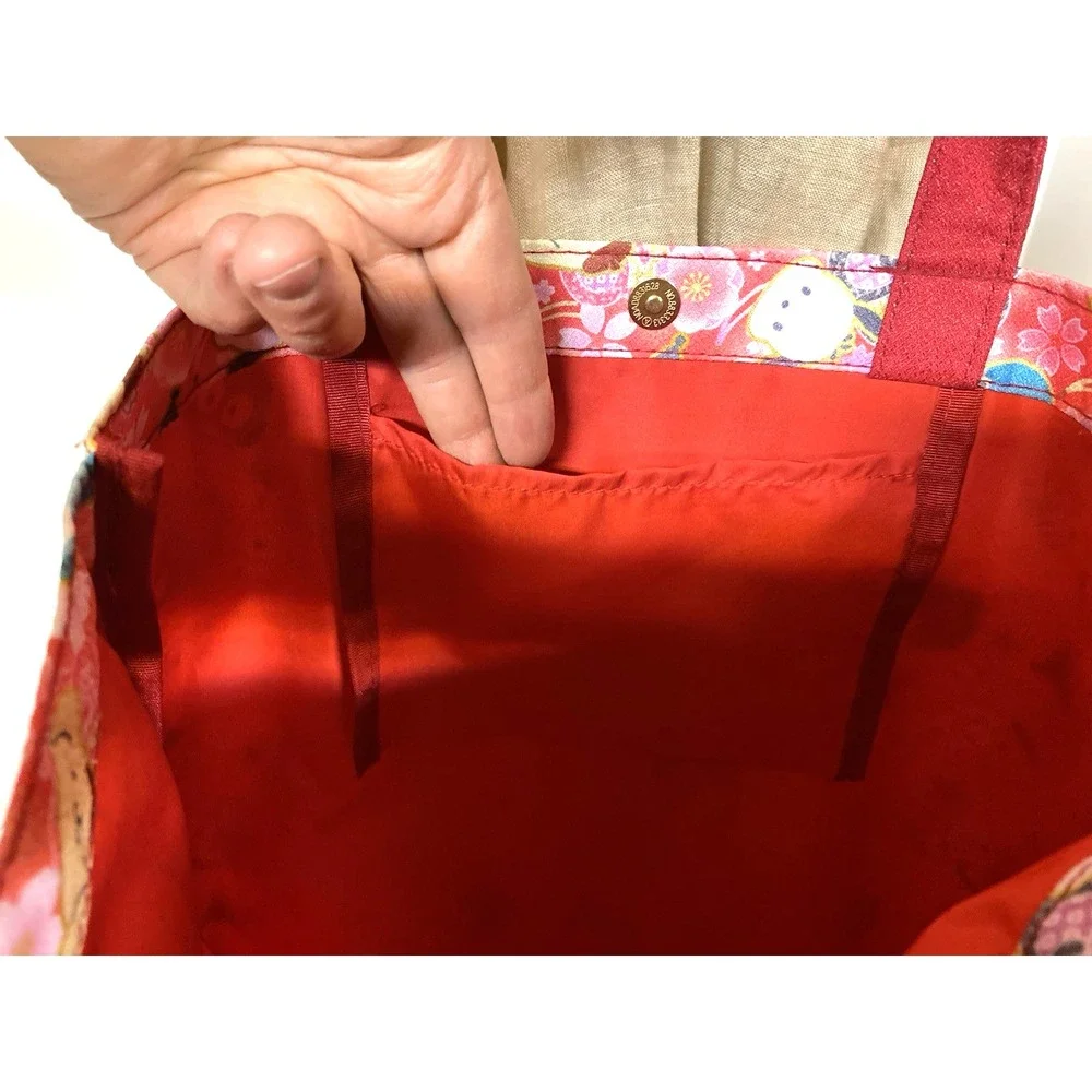 Sanrio Characters Tote Bag‎ Lined magnetic closure Hello Kitty My Melody Kuromi